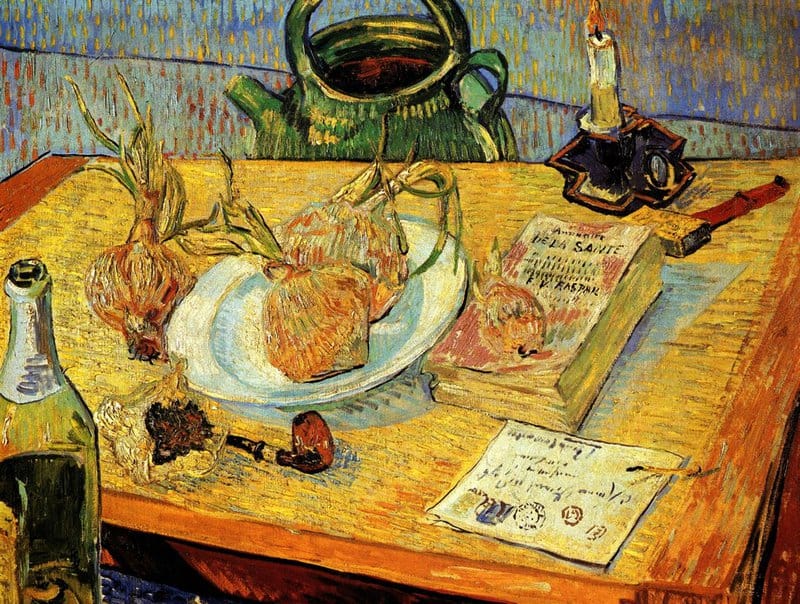 Van Gogh Still Life Drawing Board Pipe Onions And Sealing-wax museum quality
