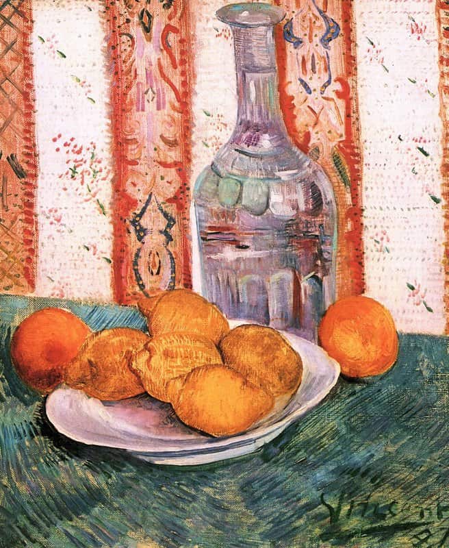 Van Gogh Still Life With Bottle And Lemons On A Plate museum quality
