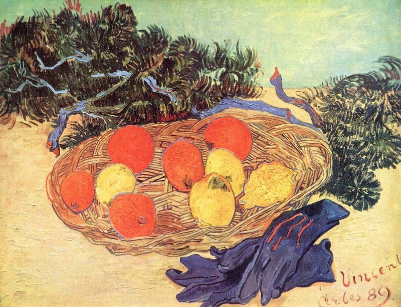 Van Gogh Still Life With Oranges Lemons And Blue Gloves museum quality