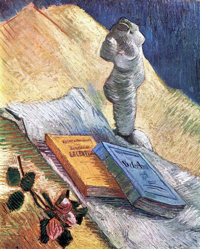 Van Gogh Still Life With Torso A Rose And Two Novels museum quality