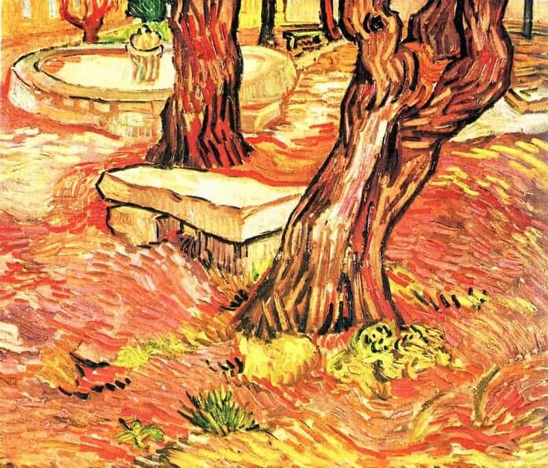 Van Gogh Stone Bench In The Garden Of The Hospital Of Saint-paul museum quality
