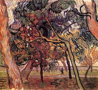 art oil painting reproduction of  Van Gogh Study Of Pine Trees museum quality handmade