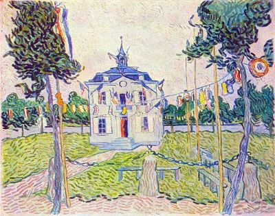 art oil painting reproduction of  Van Gogh The Community House In Auvers museum quality handmade