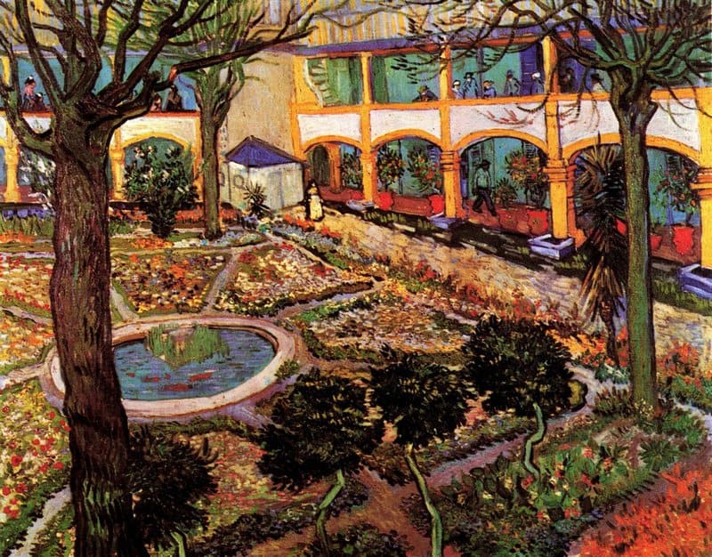 Van Gogh The Courtyard Of The Hospital At Arles museum quality