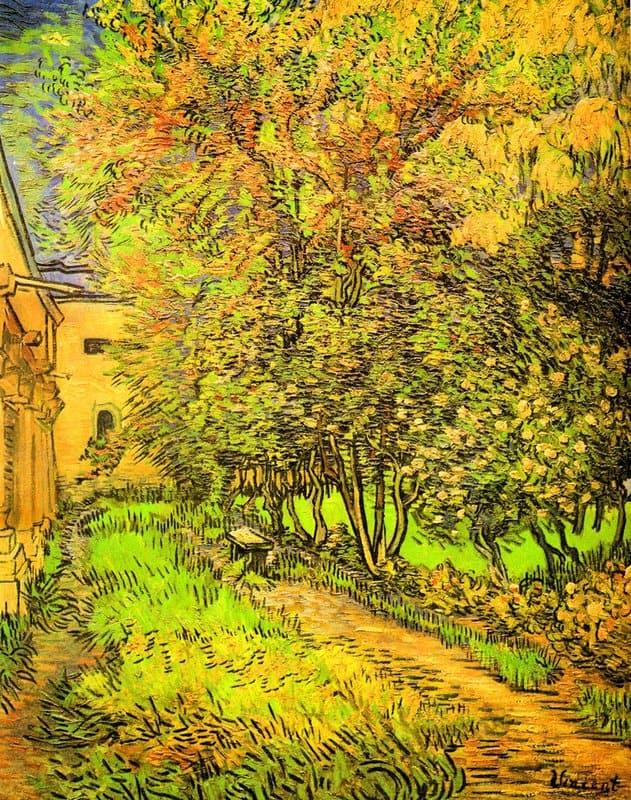 Van Gogh The Garden Of The Clinic Of Saint-remy museum quality