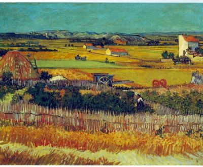 art oil painting reproduction of  Van Gogh The Harvest Arles museum quality handmade