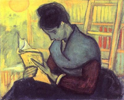 art oil painting reproduction of  Van Gogh The Novel Reader museum quality handmade