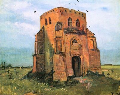art oil painting reproduction of  Van Gogh The Old Cemetery In Nuenen museum quality handmade