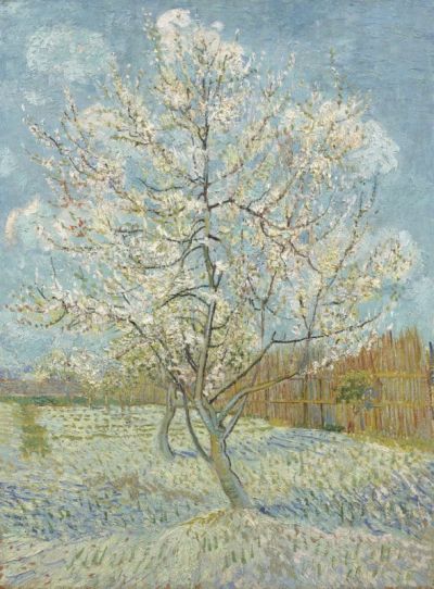 art oil painting reproduction of  Van Gogh The Pink Peach Tree museum quality handmade