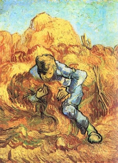 art oil painting reproduction of  Van Gogh The Sheaf Binder museum quality handmade
