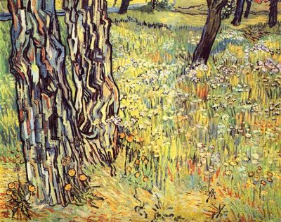 art oil painting reproduction of  Van Gogh Tree Trunks museum quality handmade