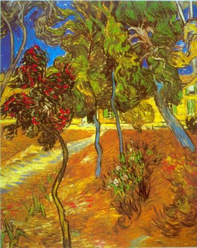 art oil painting reproduction of  Van Gogh Trees museum quality handmade