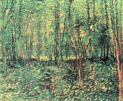 art oil painting reproduction of  Van Gogh Trees And Undergrowth museum quality handmade