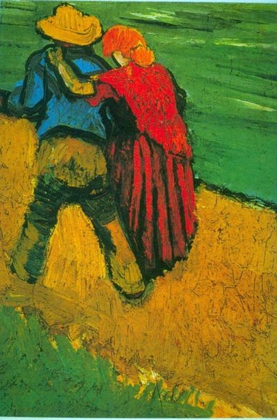 art oil painting reproduction of  Van Gogh Two Lovers museum quality handmade