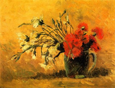 art oil painting reproduction of  Van Gogh Vase With Carnations museum quality handmade