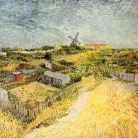 Van Gogh Vegetable Gardens In Montmartre