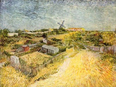 art oil painting reproduction of  Van Gogh Vegetable Gardens In Montmartre museum quality handmade