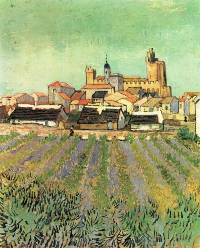 art oil painting reproduction of  Van Gogh View Of Sainte Maries museum quality handmade