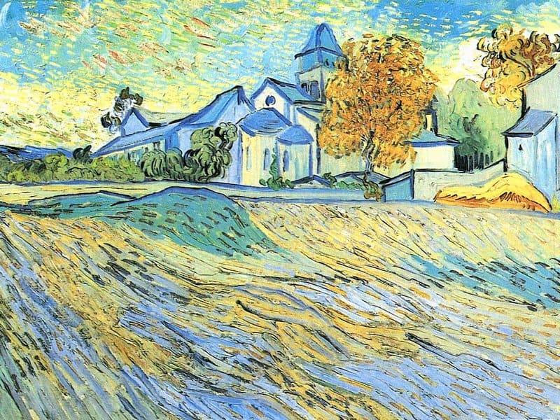 Van Gogh View Of The Church Of Saint-paul-de-mausole museum quality