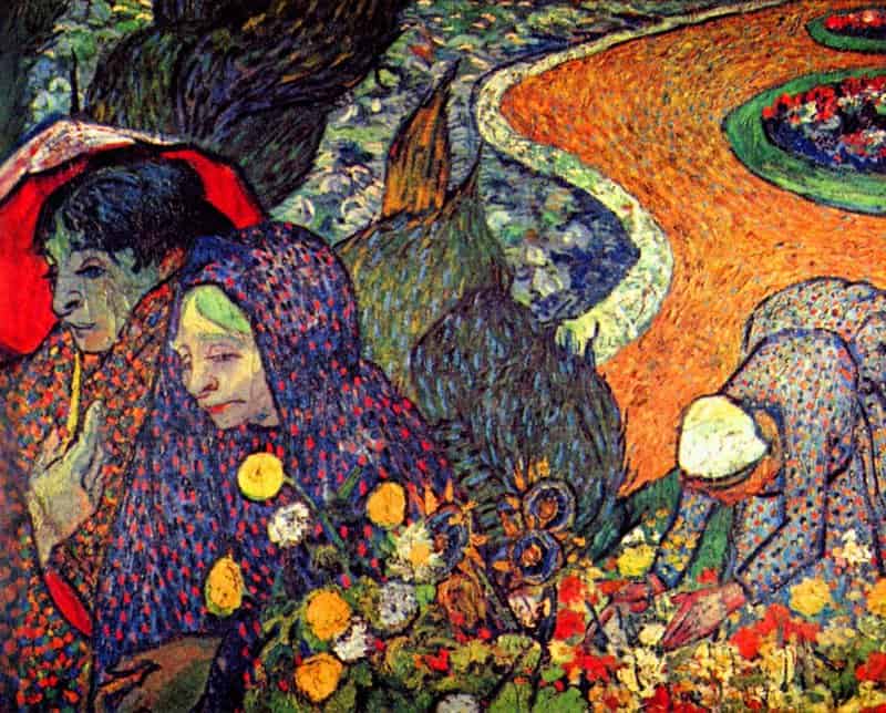 Van Gogh Walk In Arles Memory Of The Garden Of Eden museum quality