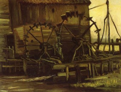 art oil painting reproduction of  Van Gogh Waterwheels museum quality handmade