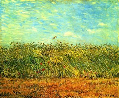 art oil painting reproduction of  Van Gogh Wheat Field With A Lark museum quality handmade