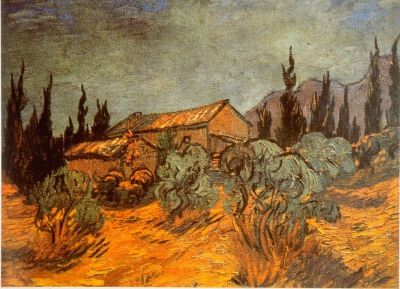 art oil painting reproduction of  Van Gogh Wooden Sheds museum quality handmade