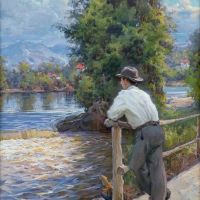 Vasili Levi View Over The Stream