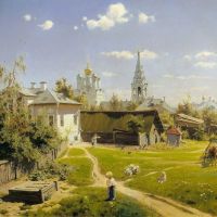 Vasily Dmitriyevich Polenov Moscow Yard 1878