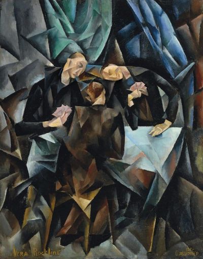 art oil painting reproduction of  Vera Rockline The Card Players 1919 museum quality handmade