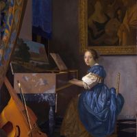 Vermeer A Young Woman Seated At A Virginal