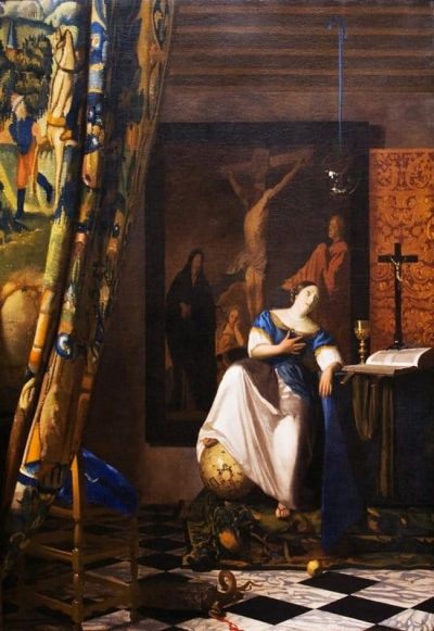 art oil painting reproduction of  Vermeer Allegory On Faith museum quality handmade