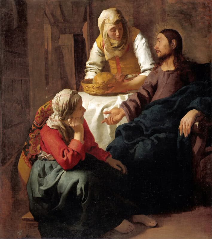 Vermeer Christ In The House Of Martha And Mary museum quality