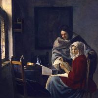 Vermeer Girl Interrupted At Her Music