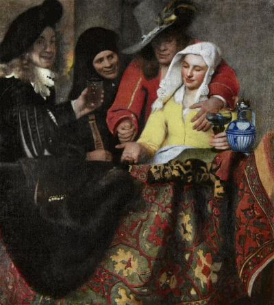 art oil painting reproduction of  Vermeer The Procuress museum quality handmade