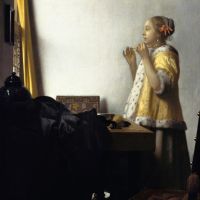 Vermeer Young Woman With A Pearl Necklace