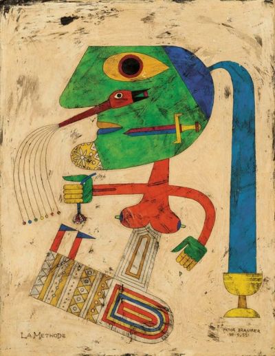 art oil painting reproduction of  Victor Brauner La Methode 1952 museum quality handmade
