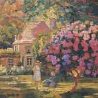 Victor Charreton The Cottage Hepp Ca.1900