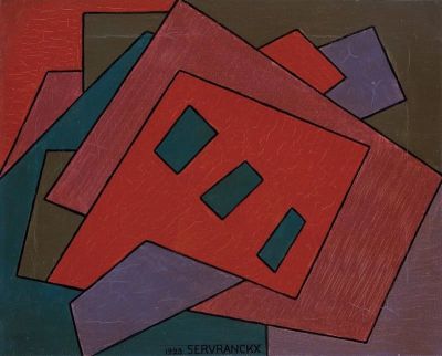 art oil painting reproduction of  Victor Servranckx Opus 29 1923 museum quality handmade