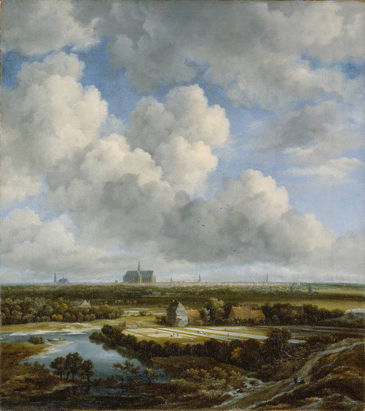 View Of Haarlem - Landscape By Jacob Van Ruisdael museum quality