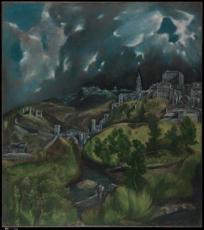 art oil painting reproduction of  View Of Toledo - Landscape By El Greco museum quality handmade