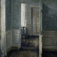 Vilhelm Hammersh I Inte Rieur Avec Une Chaise Windsor 1913