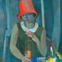 Vilmos Aba-novak Woman In A Red Hat 1929