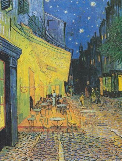 art oil painting reproduction of  Vincent Van Gogh Cafe Terrace At Night museum quality handmade