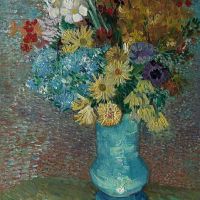 Vincent Van Gogh Flowers In A Blue Vase 1887