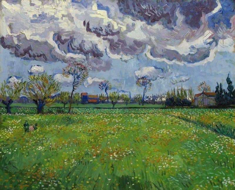 Vincent Van Gogh Landscape Under A Storm Sky museum quality