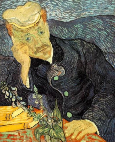 art oil painting reproduction of  Vincent Van Gogh Portrait Of Dr Gachet museum quality handmade