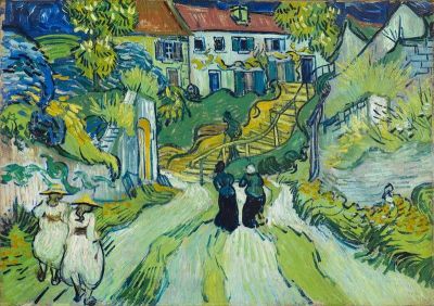 art oil painting reproduction of  Vincent Van Gogh Stairway At Auvers 1890 museum quality handmade