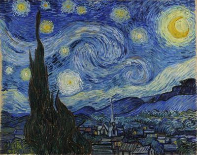 art oil painting reproduction of  Vincent Van Gogh Starry Night museum quality handmade