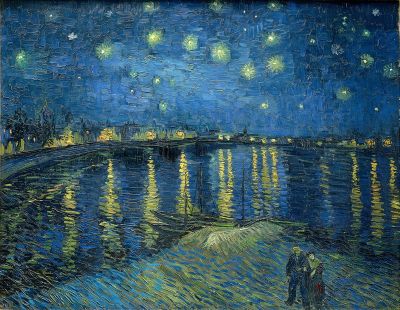 art oil painting reproduction of  Vincent Van Gogh Starry Night Over The Rhone museum quality handmade